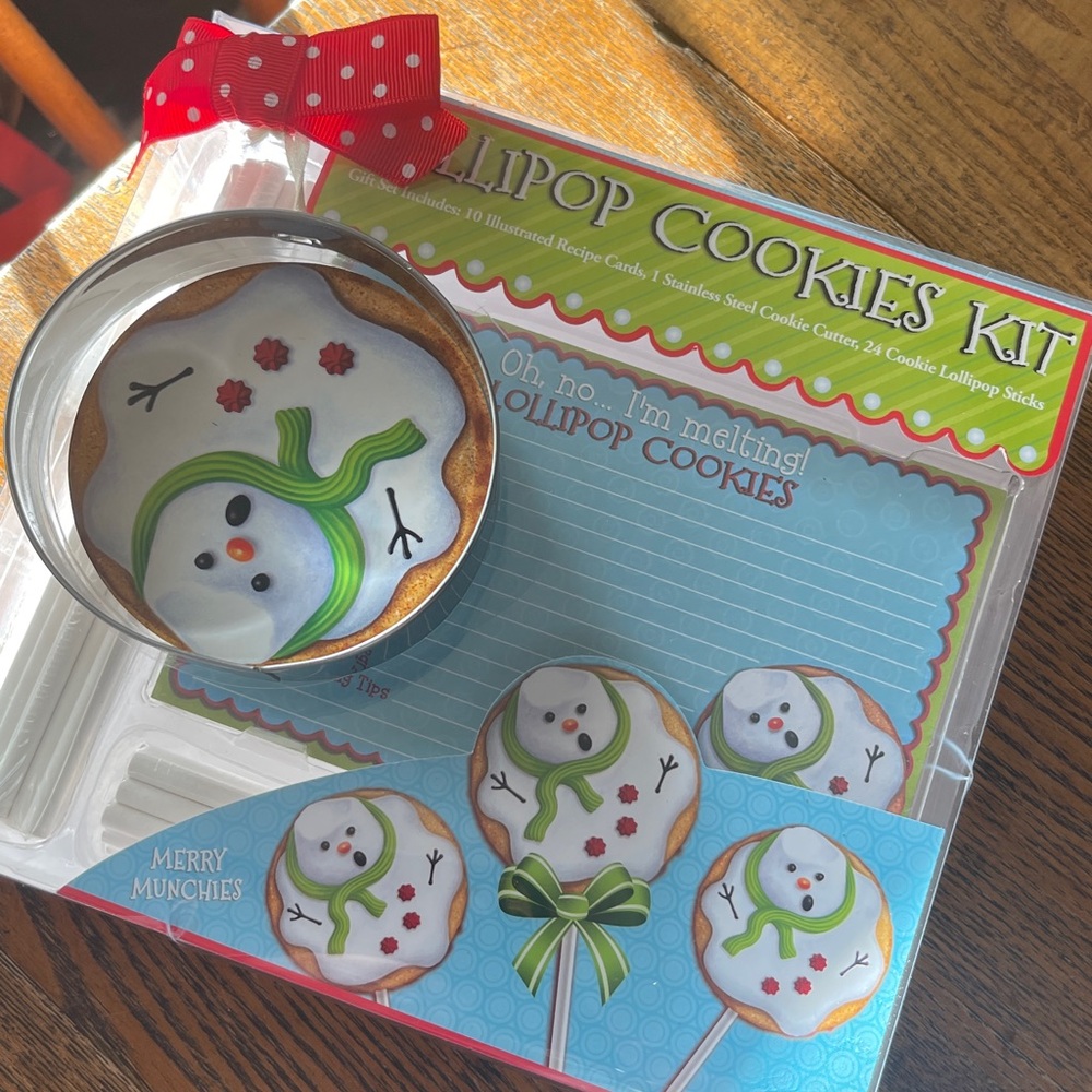 Snowman Lollipop Cookies Kit